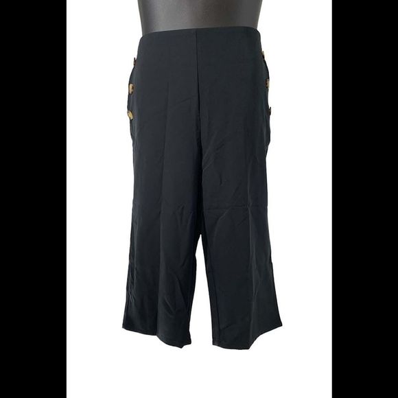 All Worthy Hunter McGrady Regular Cropped Sailor Pants Black - Regular - Picture 1 of 2